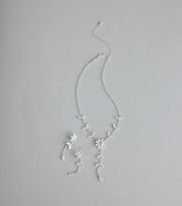 Starlet Bloom Rhinestone Necklace And Earrings Set