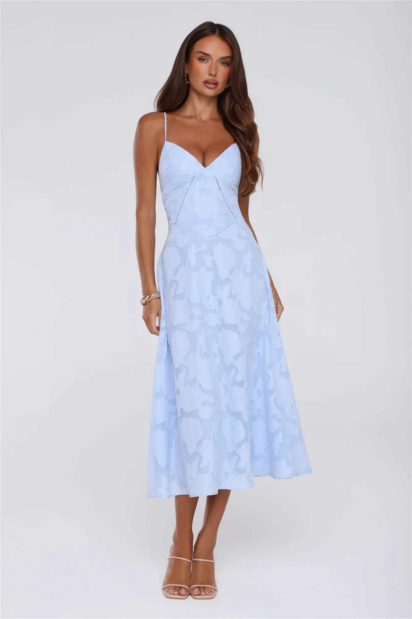 Tide Kissed Midi Dress Blue