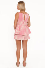 Rory Shorts - Pink Gingham