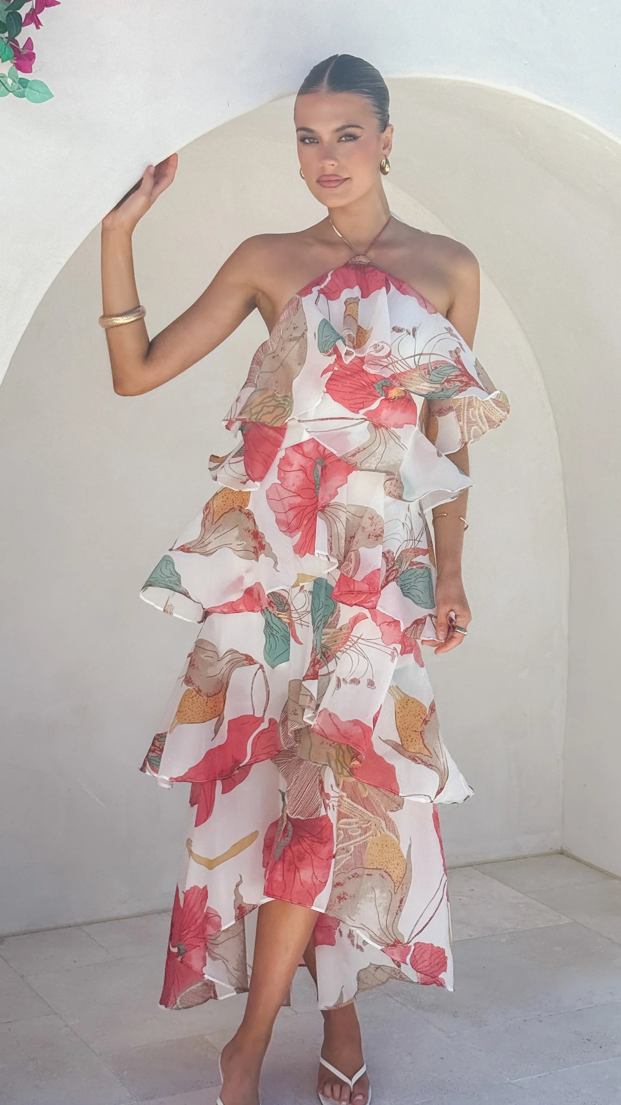Soho Maxi Dress - Blush Lotus